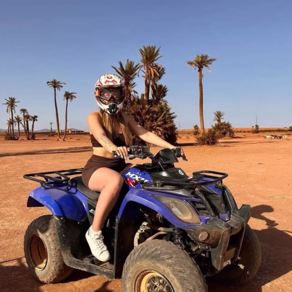 Quad bike in Marrakech palm grove